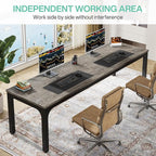 Tribesigns 78.7 Inches Extra Long Computer Desk 2 Person Desk, Double Long Desk - Image 6