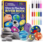 NATIONAL GEOGRAPHIC Glow in the Dark Rock Painting Kit by BlueMarbleToys