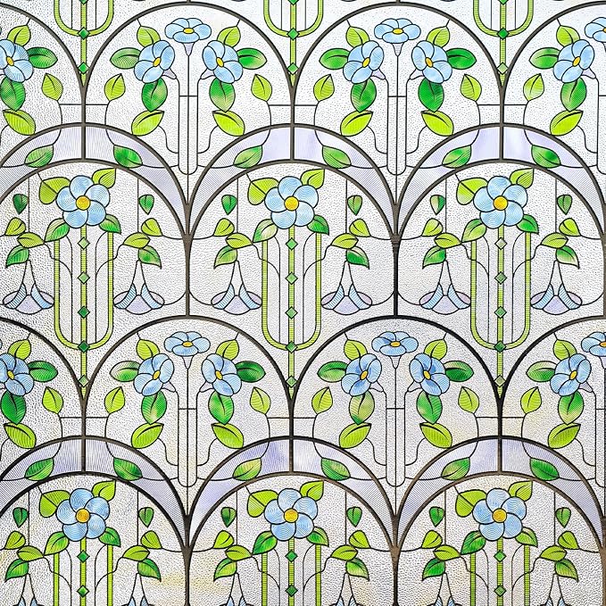 3D Stained Glass Window Film, Decorative Window Privacy Film - Image 2