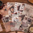 emmoolife Scrapbooking Supplies Kit, Coffee Vintage Aesthetic Scrapbook Kit - Image 8