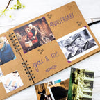Bstorify Large Scrapbook Photo Albums 50 Pages Brown Thick Kraft Paper - Image 7
