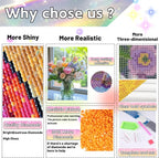 Ausanrl Flowers Diamond Art Kits - Image 5