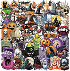 50 Pieces Halloween Themed Transparent Stickers by Unknown