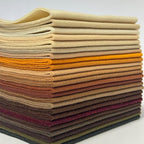 24 Rolls 8"x18" 1.4mm Thick Soft Felt Fabric Sheet 24 Assorted Earth Tone by MITINU