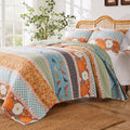 Greenland Home Carlie Modern Floral Reversible Quilt Set, 2-Piece Twin by GreenlandHome