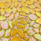 500g/1.1lb Leaf-Shaped Ceramic Mosaic Tiles, Ceramic Mosaic Pieces - Image 5