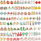 SANNIX 110 Pieces School Themed Charms Bulk, Teacher Jewelry DIY Craft Supplies by SANNIX