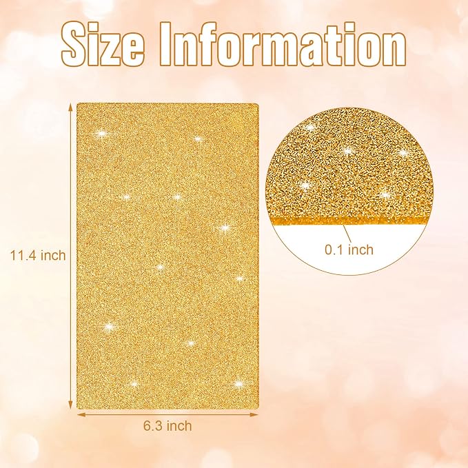 Amyhill 3pcs Glitter Acrylic Sheets, 1/10" Thick, 6.3 x 11.4 in | 2.5 mm Cast - Image 2