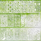 Texture Stencils for Crafts Reusable 16Pcs Stencils | DIY Art Painting Stencil by Unknown
