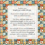 100% Cotton Fabric by the Yard – Turkish Quality Quilting & Sewing Fabric - Image 4