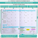 Life Planner - Undated Weekly & Monthly Planner, 12-Month Journey to Increase - Image 3