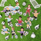 OBUSATT 60 Pcs Soccer Player Theme Cutouts Soccer Bulletin Board Decorations - Image 4