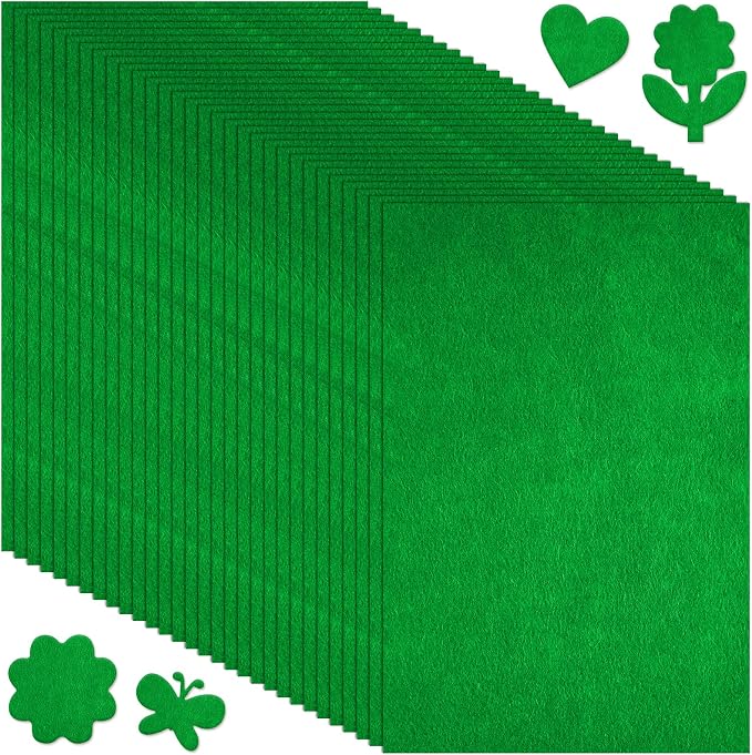 Morcheiong 50 Pcs Felt Fabric Soft Felt Fabric Sheet by Morcheiong