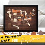 flinelife USA Travel Map, Wooden USA Map Puzzle - Image 8