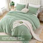 Smoofy Fluffy King Size Comforter Set 3 Pieces - Image 4