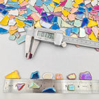 1.1lb Ceramic Mosaic Tiles, Mixed Colour Ceramic Mosaic Pieces - Image 4