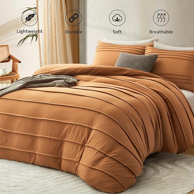 Oli Anderson Pumpkin Brown Duvet Cover King Size - Image 2