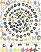 FIVEIZERO 216PCS Charms for Jewelry Making, Enamel Blacelet Charms Kit | by FIVEIZERO
