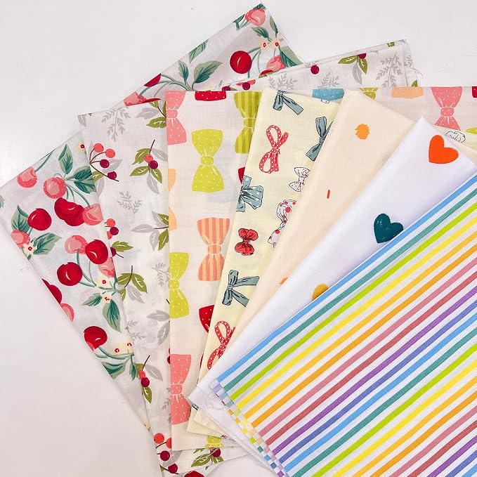 Cotton Fabric DIY Making Supplies Quilting Patchwork Fabric Fat Quarter Bundles by LMAEZNER