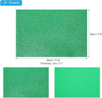 PATIKIL 30Sheets Green EVA Glitter Foam Sheet 11.8 x 7.9 Inch 2mm Thick Sparkle - Image 2