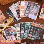 2PCS Girl's Japanese Retro Sticker Book, Food and Daily Life Theme - Image 4