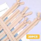 YAKA 20pcs Lvory Nylon Invisible Zippers Tailor Sewing Tools Garment - Image 5