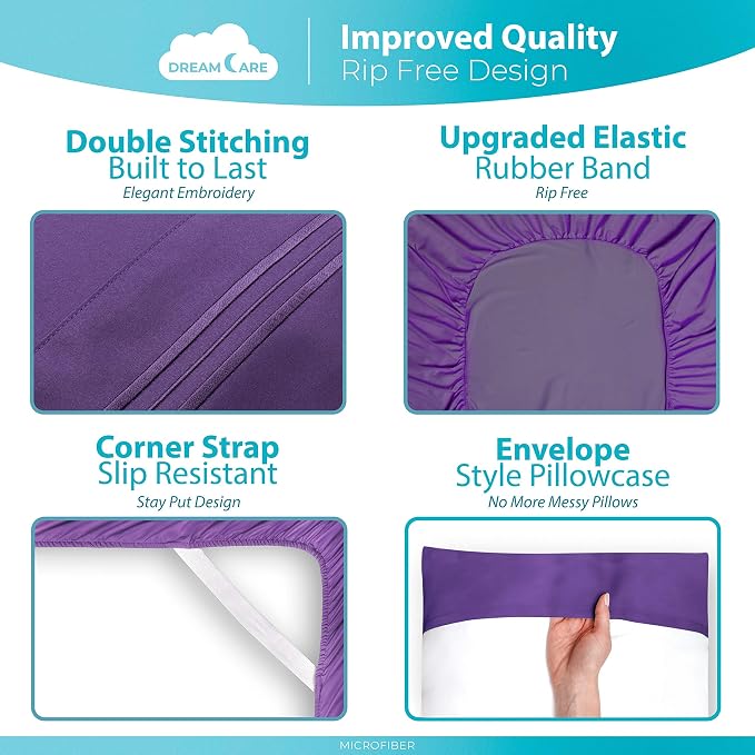 DREAMCARE Twin XL Sheet Sets - Image 6