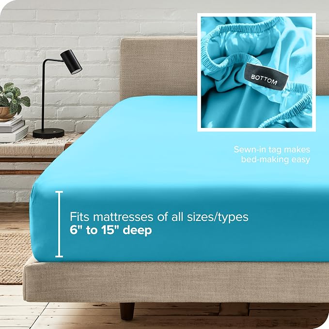Bare Home Fitted Bottom Sheet Twin XL Size - Image 6