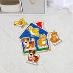 Melissa & Doug Pet Animals Jumbo Knob Puzzle, Wooden Peg Puzzle - Image 9