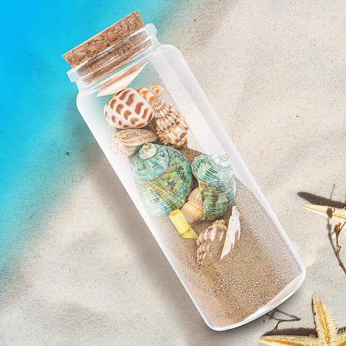 3PC100ML Empty Glass Jars with Cork Stoppers - Image 7