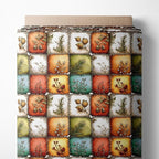 Autumn Forest Patchwork Cotton Fabric Panel – 61 × 36.6 Inches, 100% Cotton 140 by FabricsTown