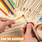 320Pcs Balsa Wood Sticks, 12 Inch Square Wooden Dowels, Hardwood Square Dowels - Image 6
