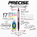 PILOT Precise V5 RT Refillable & Retractable Liquid Ink Rolling Ball Pens - Image 4