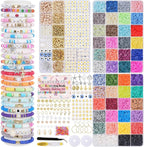 Mio Angle Friendship Bracelet Making Kit 3 Box 48 Colors Clay Beads Heishi by MioAngle