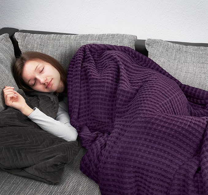 Utopia Bedding 100% Cotton Waffle Weave Blanket Queen Size - Image 7