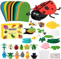 WATINC 12Pcs Hand Puppet Making Kit, Art Craft Felt Sock Puppet Toys, Creative by WATINC