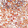 1200Pcs Crystal Gems for Crafts Mix Sizes Flatback Rhinestone Acrylic AB by Jyukan