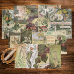 Scrapbooking Supplies Kit, Vintage Botanical Aesthetic Scrapbook Kit - Image 6