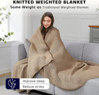 L'AGRATY Knitted Weighted Blanket - Image 3