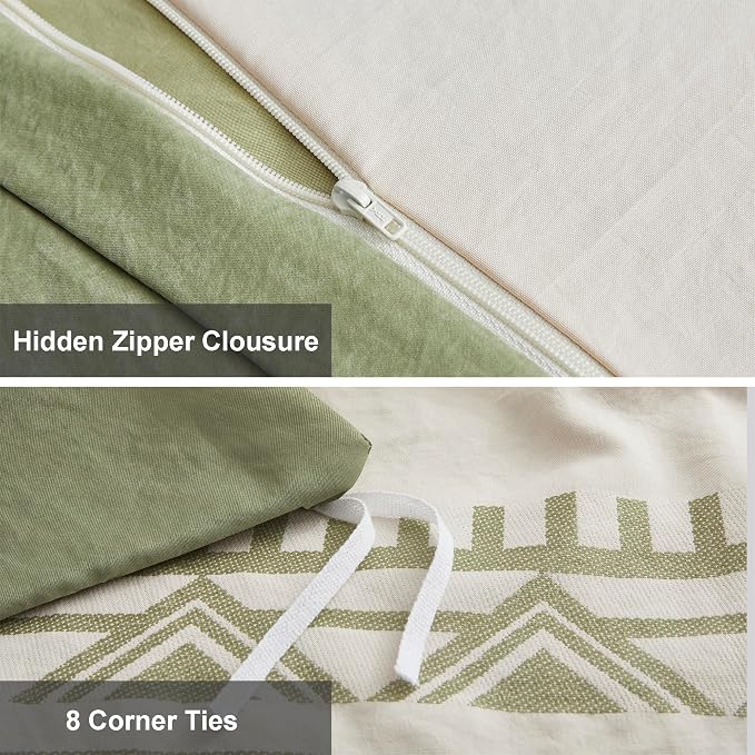 Oli Anderson Boho Duvet Cover Set Queen Size, Durable and Super Soft Duvet - Image 4
