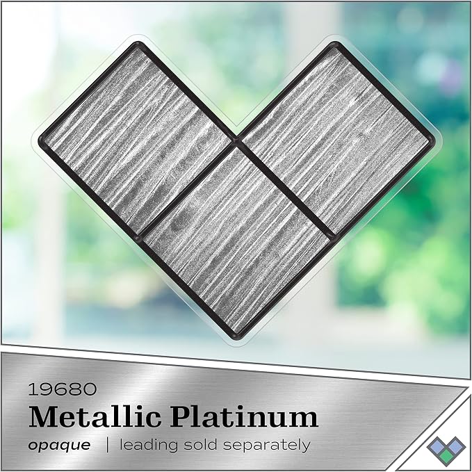Gallery Glass Platinum Stained Glass 2 fl oz Brilliant Metallic Finish Paint - Image 2