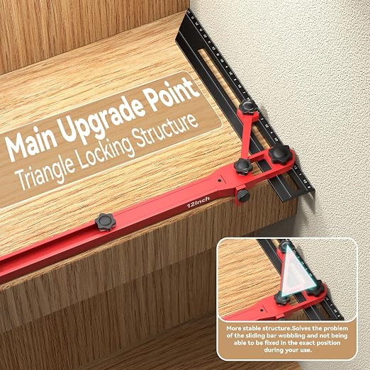 Stair Tread Jig, Modular 18"-72" Length, Precision Angle Transfer, Locking - Image 2