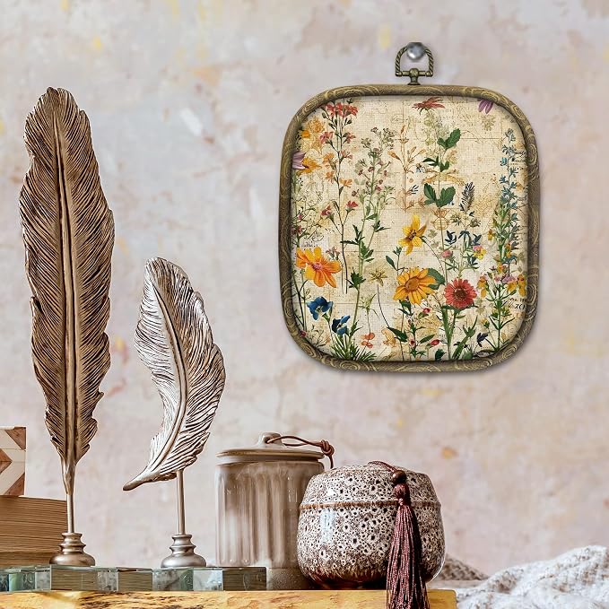 KSDUT Boho Flower Floral Wall Decor Art - Image 2
