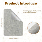 Iron on Patches, 8 Pieces Iron on Linen Patches, Fabric Patches - Image 3