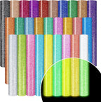 HTVSTD Glitter HTV Heat Transfer Vinyl 28 Sheets 12×10in Iron on Vinyl | by CraftingEveryday