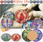 ijbnhd 8 Pack Diamond Art Coasters Kits Animals Diamond Painting Coasters | - Image 2