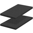 2 PCS Polyurethane Foam Sheets 16" L x 12" W x 1" T Packing Foam Inserts by MYFAMIREA