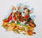 RIOLIS - Ready for Autumn 2002, Dogs Cross Stitch Kits 9¾" x 9¾", Counted Cross - Image 4