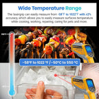 Etekcity Infrared Thermometer 1025D Dual Laser Temperature Gun-58℉~1022℉ - Image 3