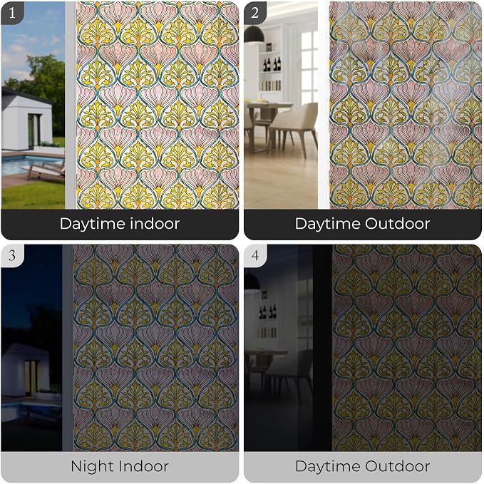 3D Stained Glass Window Film, Decorative Window Privacy Film - Image 6